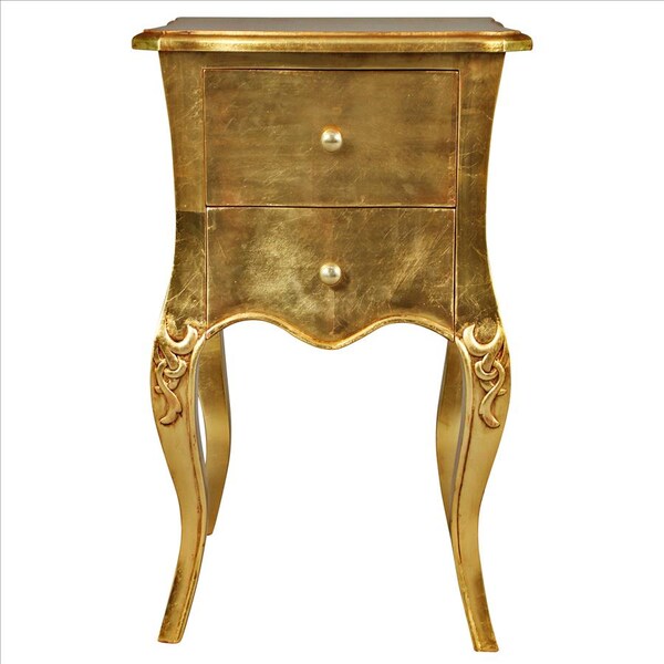 Hayworth Gilded Mahogany Side Table, PK 2